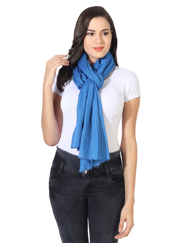 Micro Wool Solid Women Stole | Lightweight Essential (80 × 28 Inches)