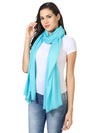 Micro Wool Solid Women Stole | Lightweight Essential (80 × 28 Inches)