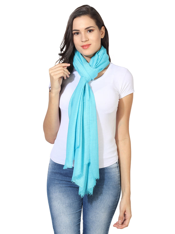 Micro Wool Solid Women Stole | Lightweight Essential (80 × 28 Inches)