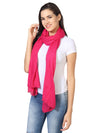 Micro Wool Solid Women Stole | Lightweight Essential (80 × 28 Inches)