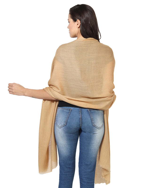 Micro Wool Solid Women Stole | Lightweight Essential (80 × 28 Inches)