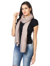 Micro Wool Solid Women Stole | Lightweight Essential (80 × 28 Inches)