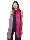 Reversible Bamboo Silk Women Stole | Elegant Dual-Tone Statement Wrap (80 × 28 Inches)