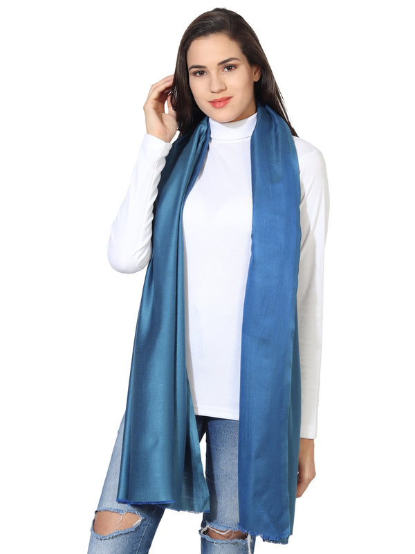 Reversible Bamboo Silk Women Stole | Elegant Dual-Tone Statement Wrap (80 × 28 Inches)