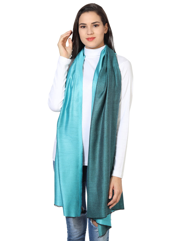 Reversible Bamboo Silk Women Stole | Elegant Dual-Tone Statement Wrap (80 × 28 Inches)