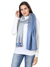 Reversible Bamboo Silk Women Stole | Elegant Dual-Tone Statement Wrap (80 × 28 Inches)