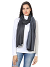 Reversible Bamboo Silk Women Stole | Elegant Dual-Tone Statement Wrap (80 × 28 Inches)