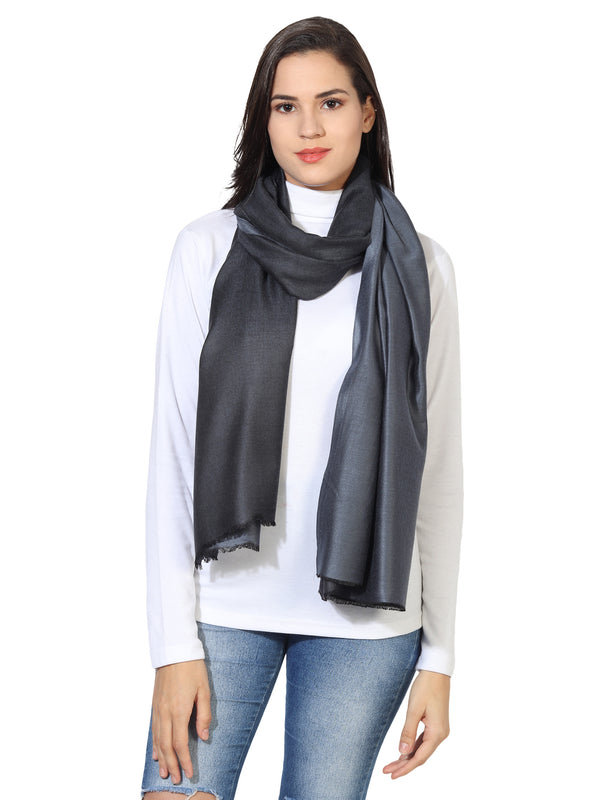 Reversible Bamboo Silk Women Stole | Elegant Dual-Tone Statement Wrap (80 × 28 Inches)