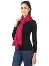 Micro Wool Solid Women Stole | Lightweight Essential (80 × 28 Inches)