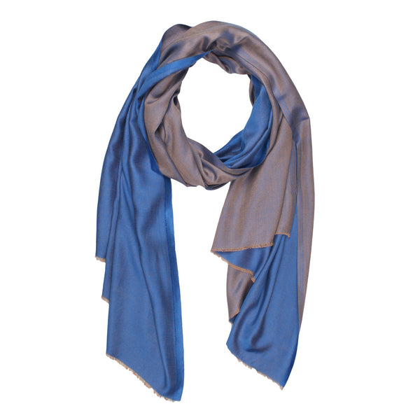 Reversible Bamboo Silk Women Stole | Elegant Dual-Tone Statement Wrap (80 × 28 Inches)