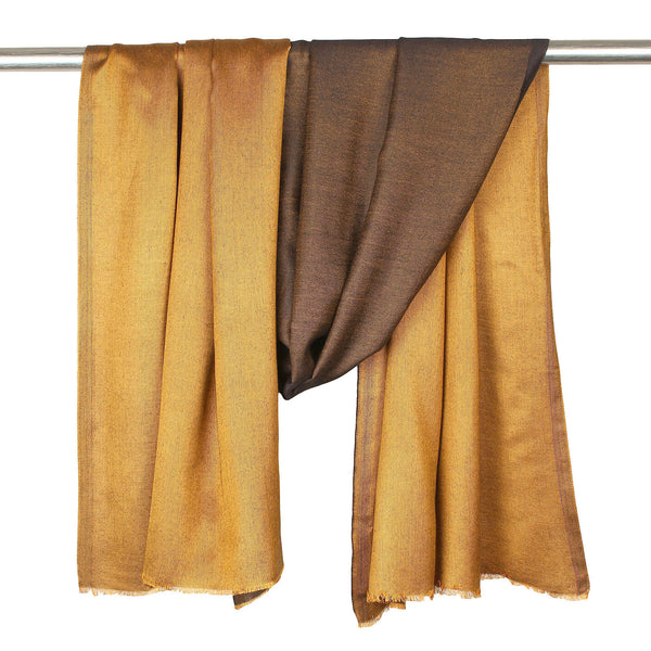 Reversible Bamboo Silk Women Stole | Elegant Dual-Tone Statement Wrap (80 × 28 Inches)