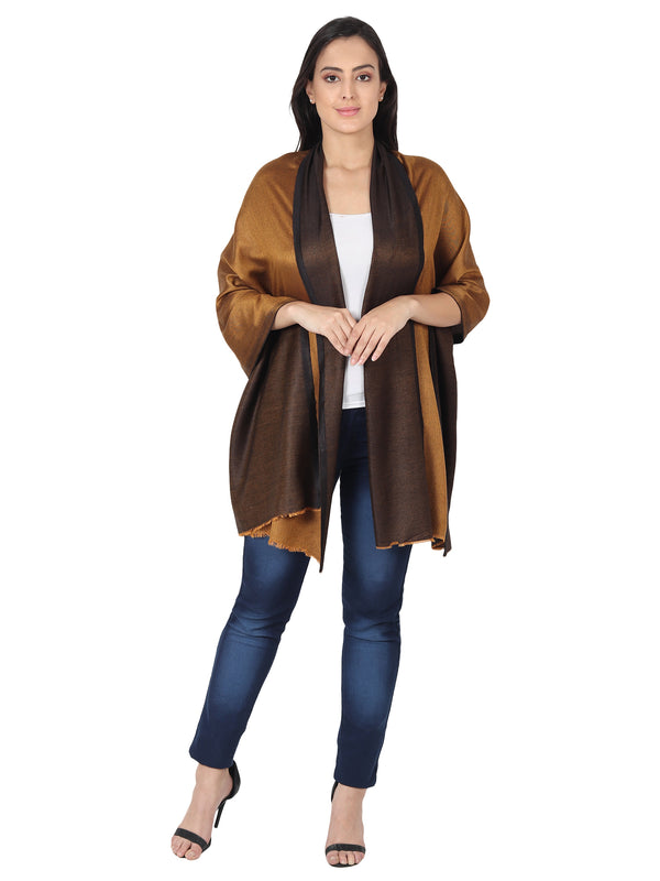 Reversible Bamboo Silk Women Stole | Elegant Dual-Tone Statement Wrap (80 × 28 Inches)