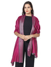 Reversible Bamboo Silk Women Stole | Elegant Dual-Tone Statement Wrap (80 × 28 Inches)