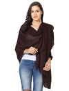 Micro Wool Solid Women Stole | Lightweight Essential (80 × 28 Inches)