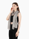 Micro Wool Solid Women Stole | Lightweight Essential (80 × 28 Inches)