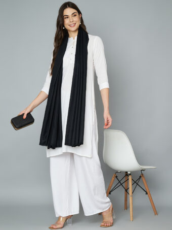 Womens Fine Wool Shawl, Extra Soft Warm - Image 2