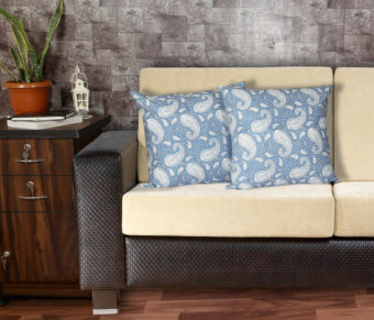 Single Reversible Printed Cotton Cushion Covers | Traditional Embroidered