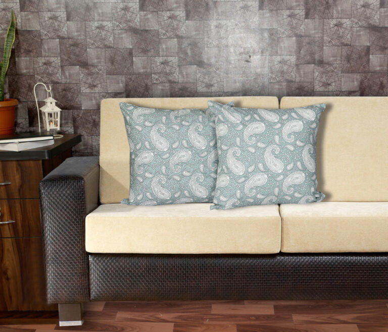 Single Reversible Printed Cotton Cushion Covers | Traditional Embroidered