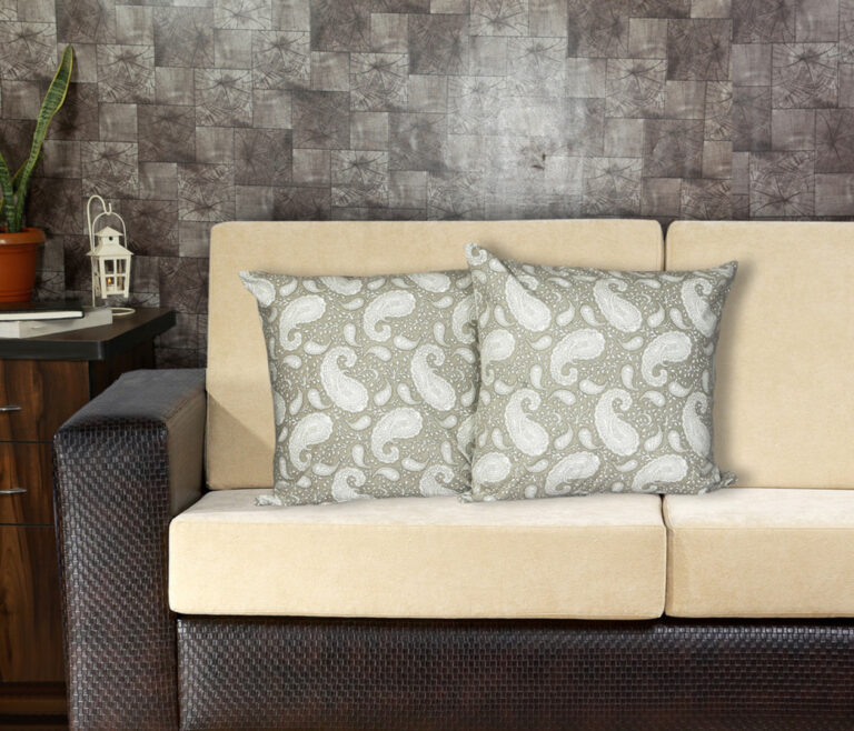 Single Reversible Printed Cotton Cushion Covers | Traditional Embroidered