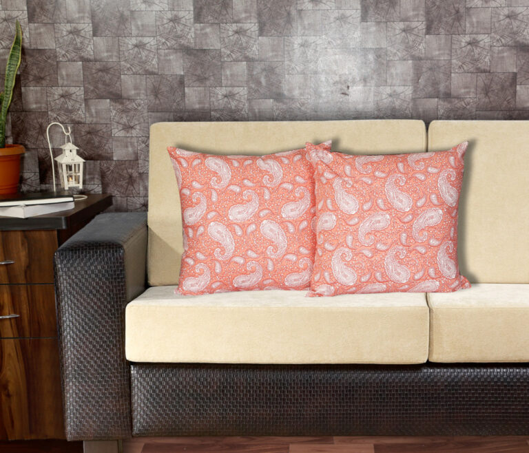 Single Reversible Printed Cotton Cushion Covers | Traditional Embroidered