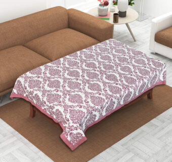 Cotton Rectangular 4 Seater Center Table Cloth Cover, 40 x 60 Inches