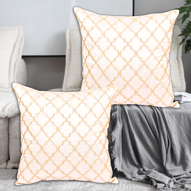 Single Silk Cushion Cover Embroidered