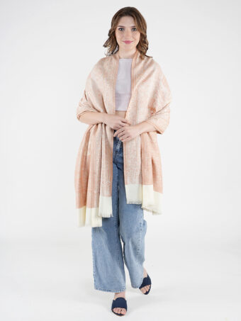 Womens fine Soft Ethnic Woven wool Reversible Shawl - Image 3