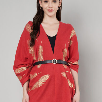 Women's Wool Blend Foil Print Stole