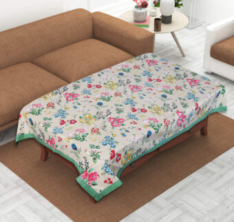 Cotton Rectangular 4 Seater Center Table Cloth Cover, 40 x 60 Inches