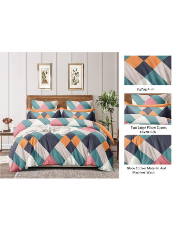 Cotton Elastic Fitted King Size Double Bedsheet - Image 2