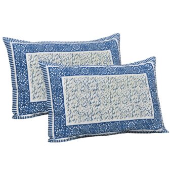 100% Cotton Jaipuri Printed Double Bedsheet with Two Pillow Covers - Image 2