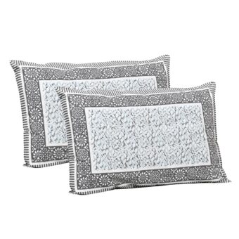 100% Cotton Jaipuri Printed Double Bedsheet with Two Pillow Covers - Image 2