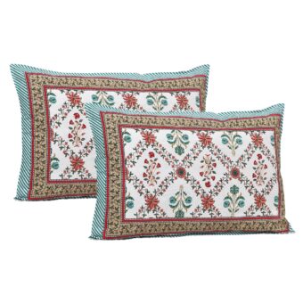 100% Cotton Jaipuri Printed Double Bedsheet with Two Pillow Covers - Image 2