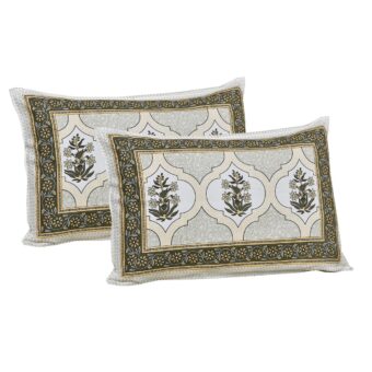 100% Cotton Jaipuri Printed Double Bedsheet with Two Pillow Covers - Image 2