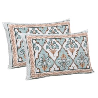 100% Cotton Jaipuri Printed Double Bedsheet with Two Pillow Covers - Image 2