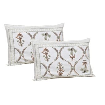 100% Cotton Jaipuri Printed Double Bedsheet with Two Pillow Covers - Image 2