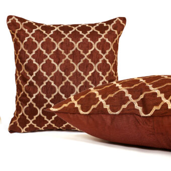 Single Silk Cushion Cover Embroidered - Image 3
