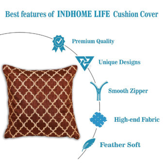 Single Silk Cushion Cover Embroidered - Image 2