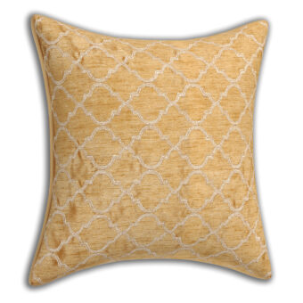 Single Silk Cushion Cover Embroidered