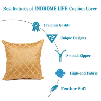 Single Silk Cushion Cover Embroidered - Image 3
