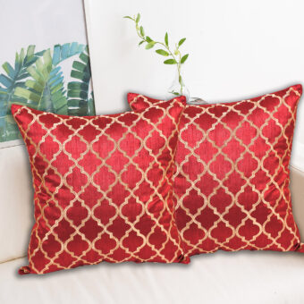 Single Silk Cushion Cover Embroidered