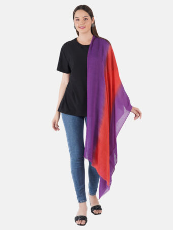 SOFT WOOL STOLE OMBRE - Image 4
