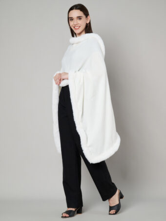 Women Faux fur on all four sides, STOLE - Image 4