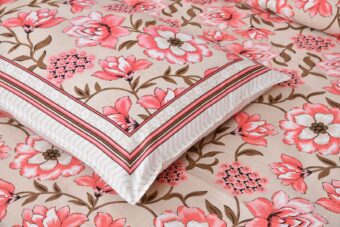 100% Cotton Jaipuri Printed Double Bedsheet with Two Pillow Covers - Image 3