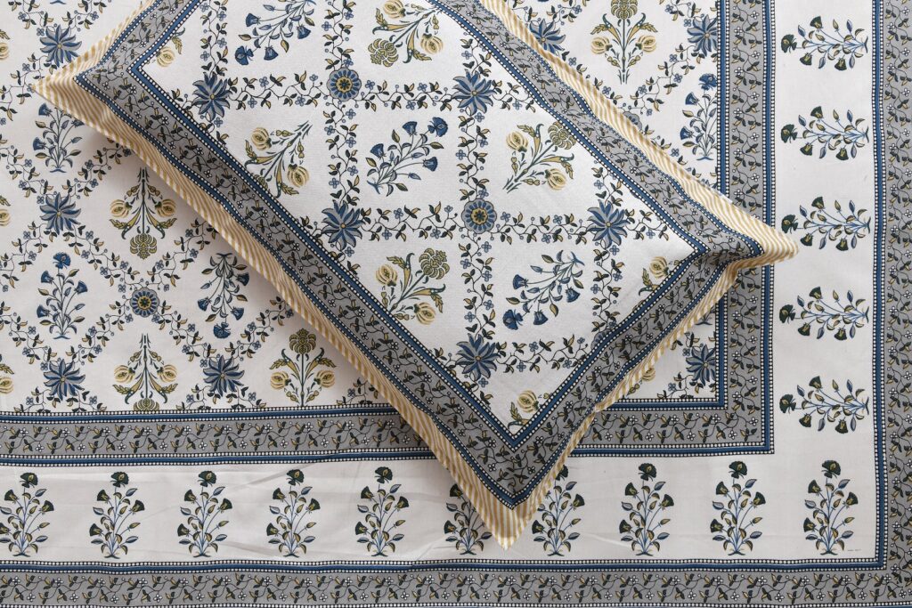 INDHOME LIFE Traditional Jaipuri Cotton Bedsheet with Ethnic Print - Image 4