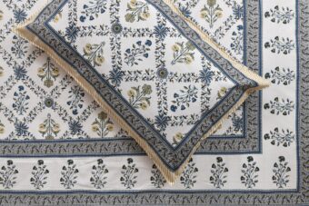 100% Cotton Jaipuri Printed Double Bedsheet with Two Pillow Covers - Image 4