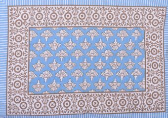 100% Cotton Jaipuri Printed Double Bedsheet with Two Pillow Covers - Image 2