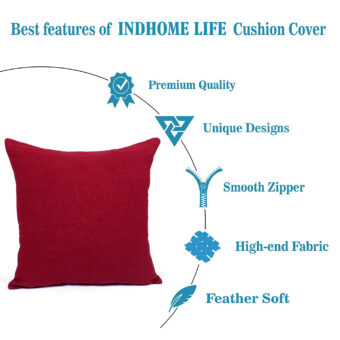 Single Solid Cotton Jute | Fancy Cushion Covers - Image 3