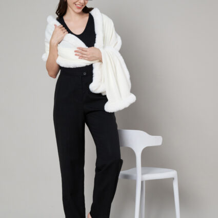 Women Faux fur on all four sides, STOLE