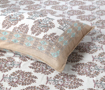 100% Cotton Jaipuri Printed Double Bedsheet with Two Pillow Covers - Image 4